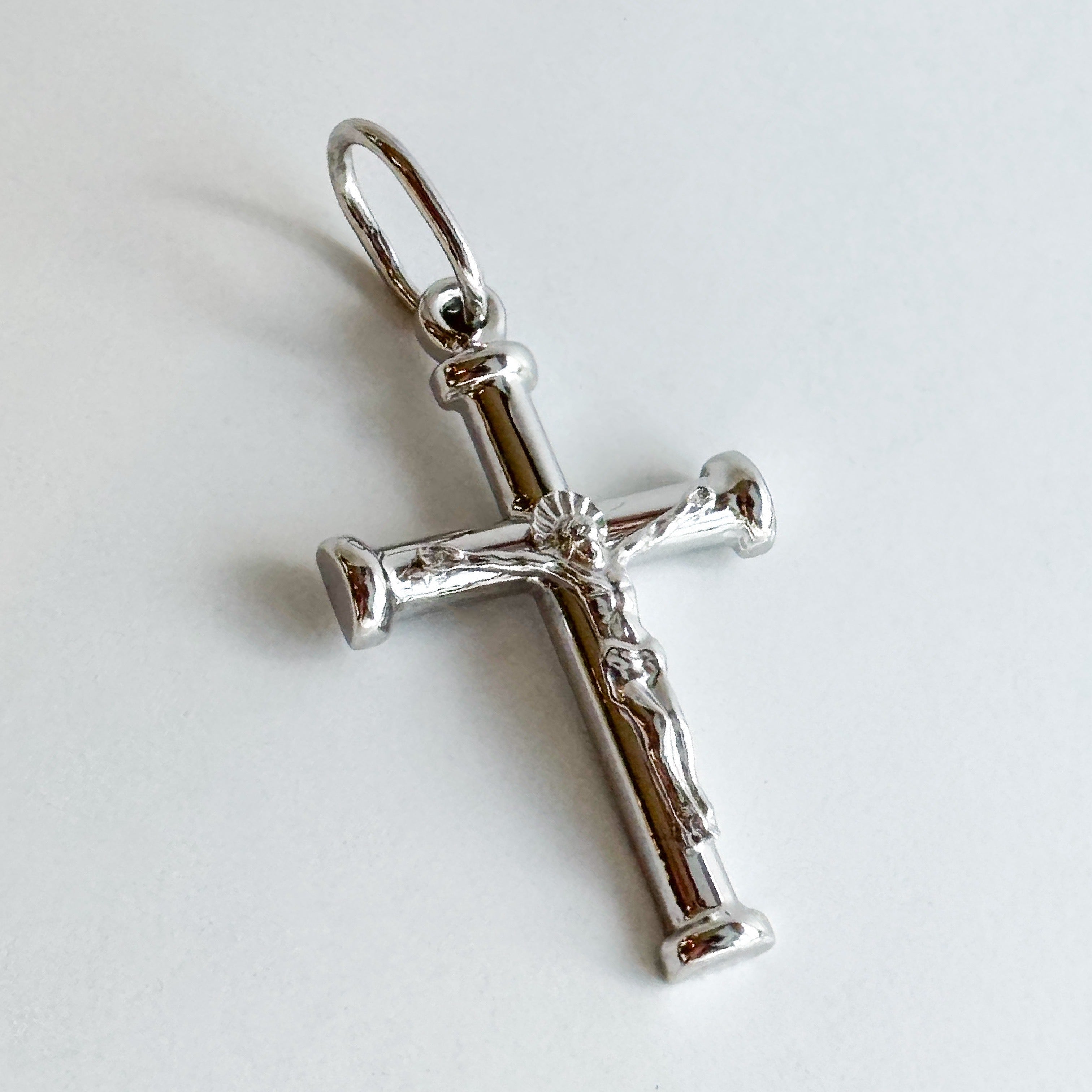 925 Sterling Silver Cross – Sapphire