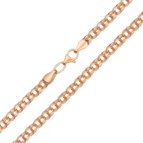 Chain in 14K/585 Rose Gold Bismark 3 mm – Sapphire